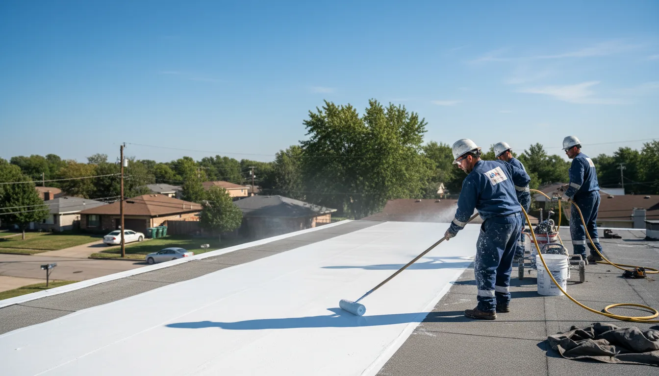 Commercial roof coating in Waxahachie, TX near me